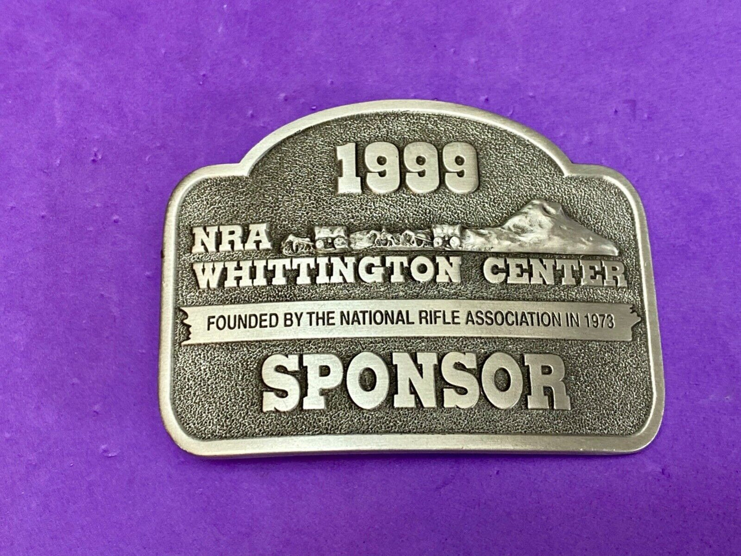 1999 NRA Whittington Center National Rifle Association Sponsor belt buckle