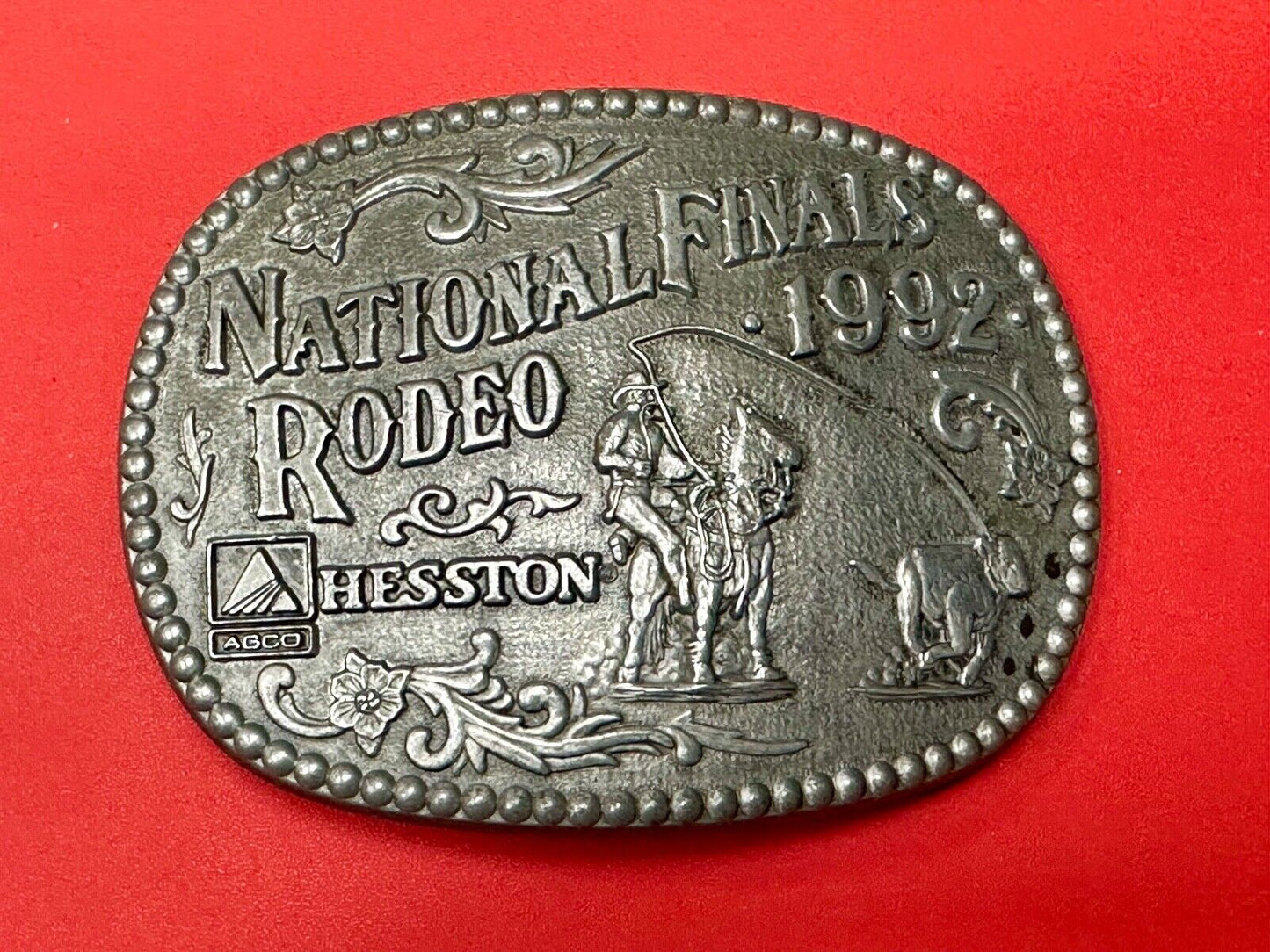 1992 Award Design Medals NFR National Finals Rodeo belt buckle