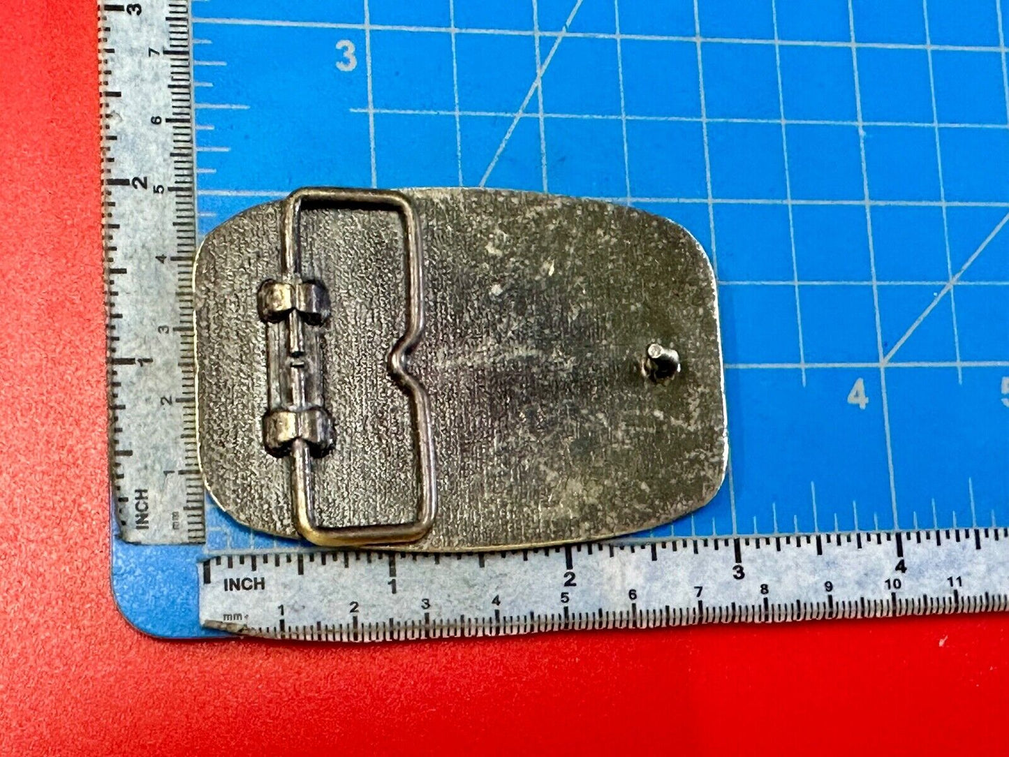 Vintage B&D Company belt buckle - Nut Logo Embalm Construction equipment?