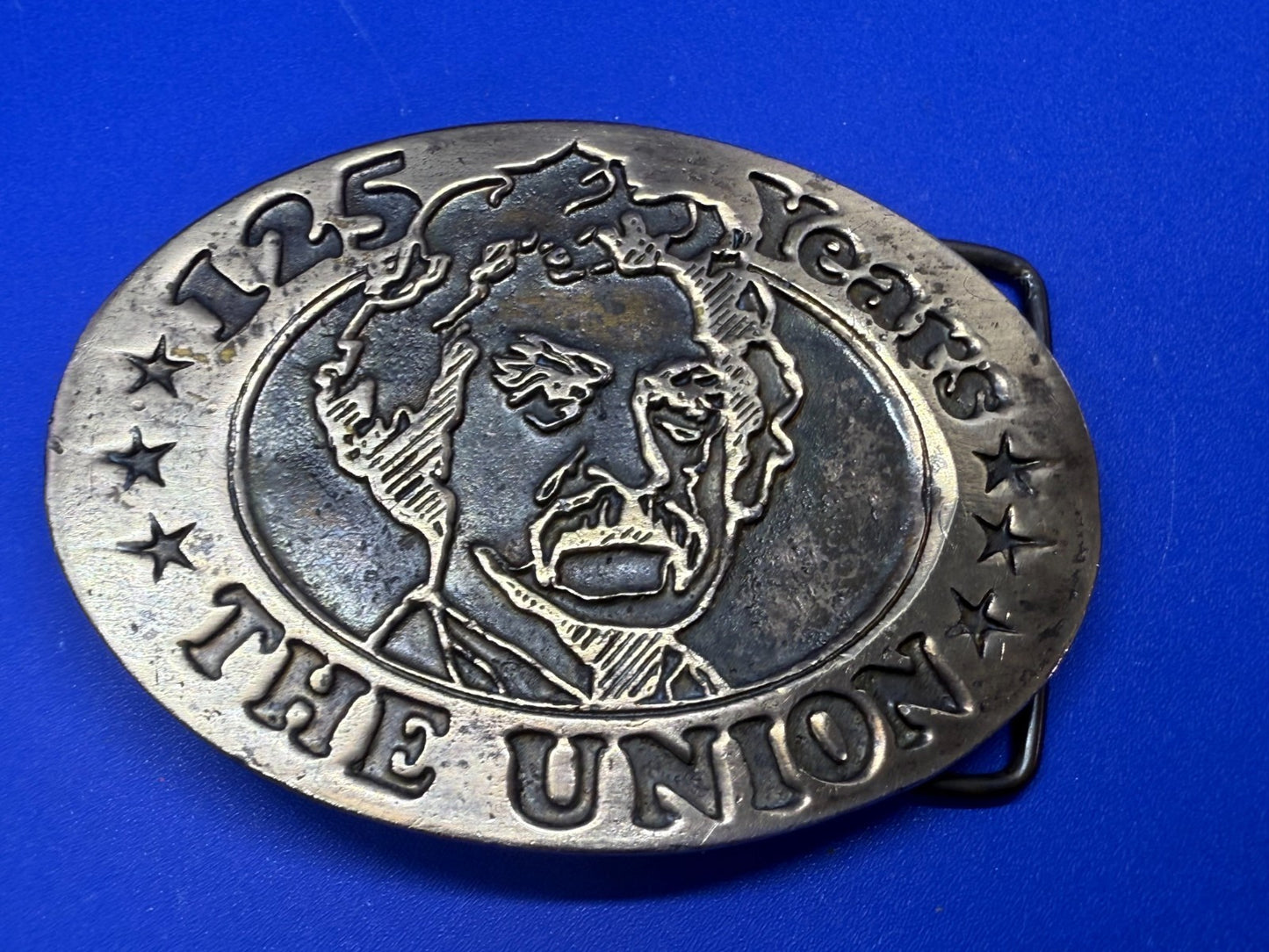 The Union American Civil War 125 Years Grant Clemens Twain Cal Metal Belt Buckle