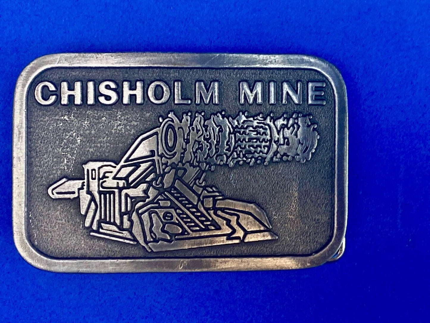 Vintage Belt Buckle Minnesota Chisholm, Mn Iron Mine - Museum Of Mining