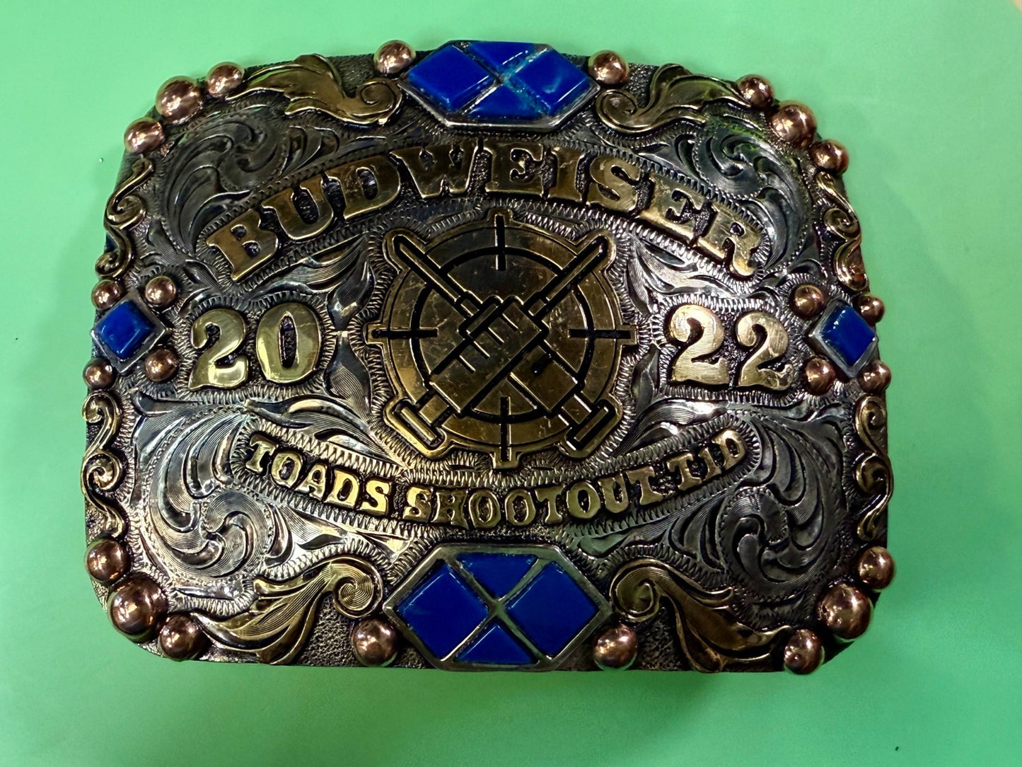 2022 Budweiser Toads Shootout TID 2ND to None NASCAR Trophy Belt Buckle