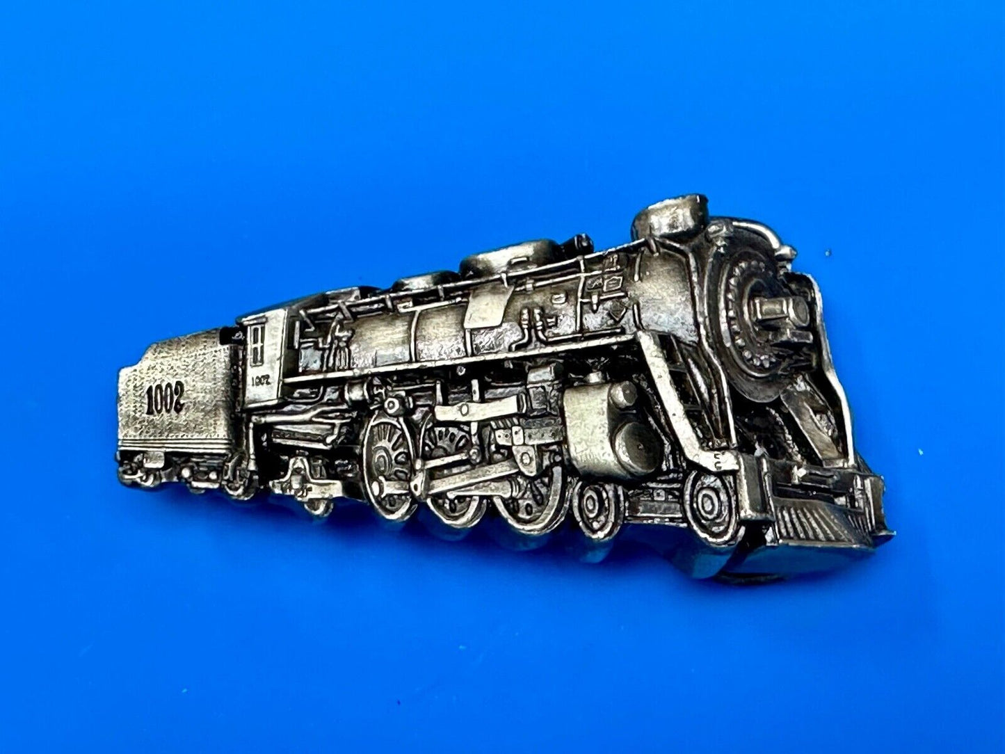 Train Steam Locomotive #1002 Vintage 1978 Cutout RR Bergamot Belt Buckle