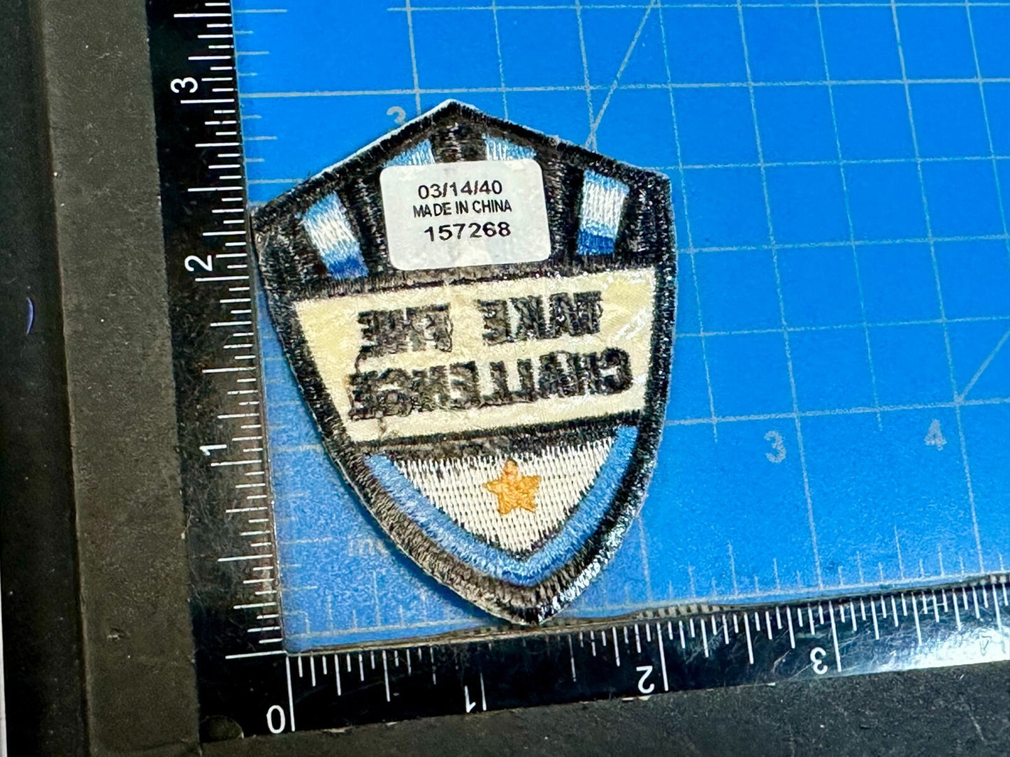 Take the Challenge Military Army Jacket Vest Patch