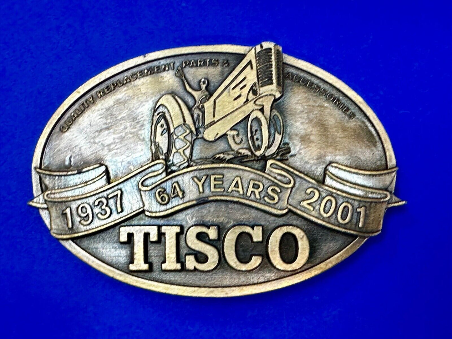 TISCO Tractor Implement Supply Replacement Parts 64 years, 2001 Belt Buckle