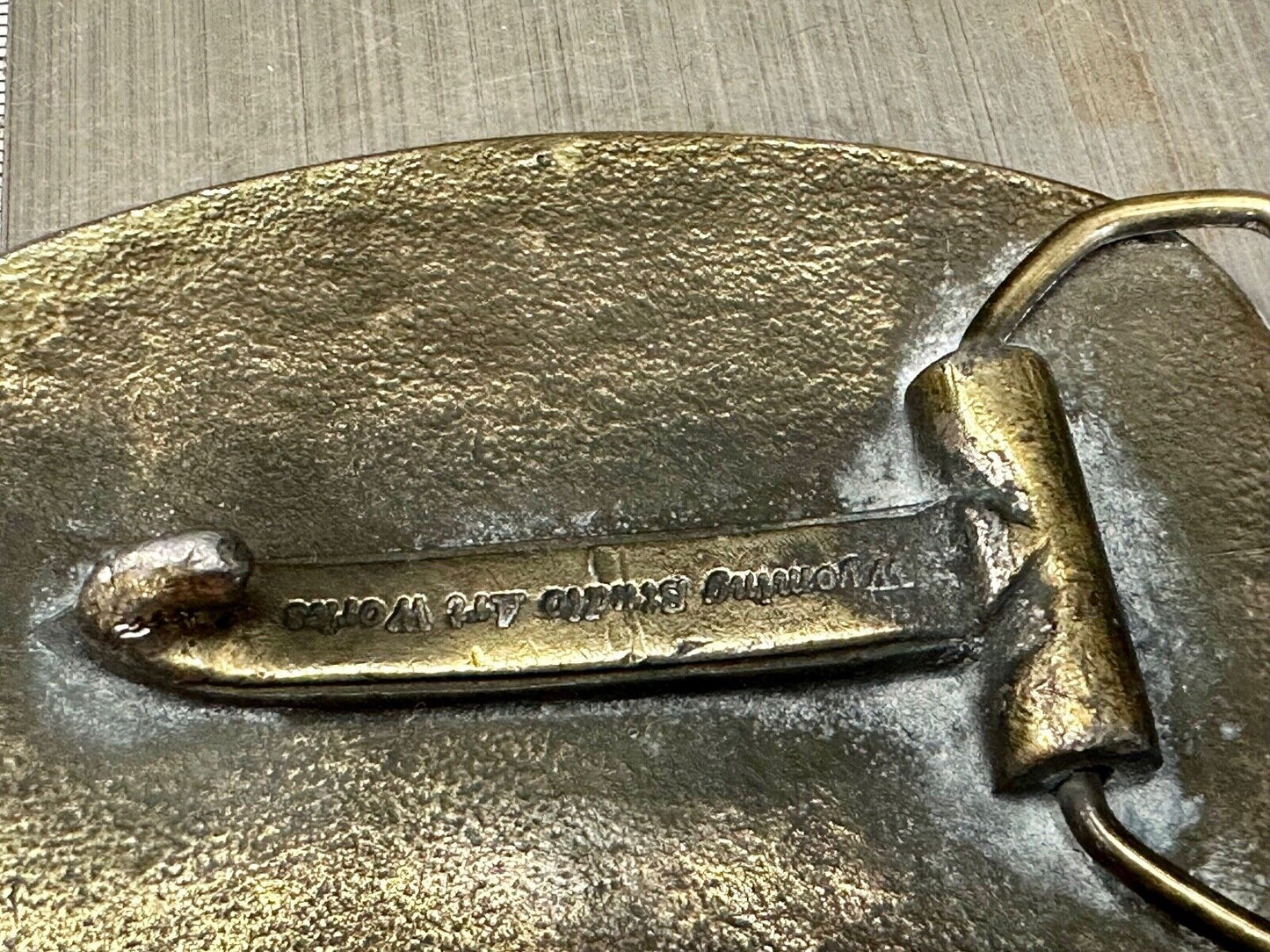 Vintage Belt Buckle Deco Equitable by Wyoming Studio Art Works