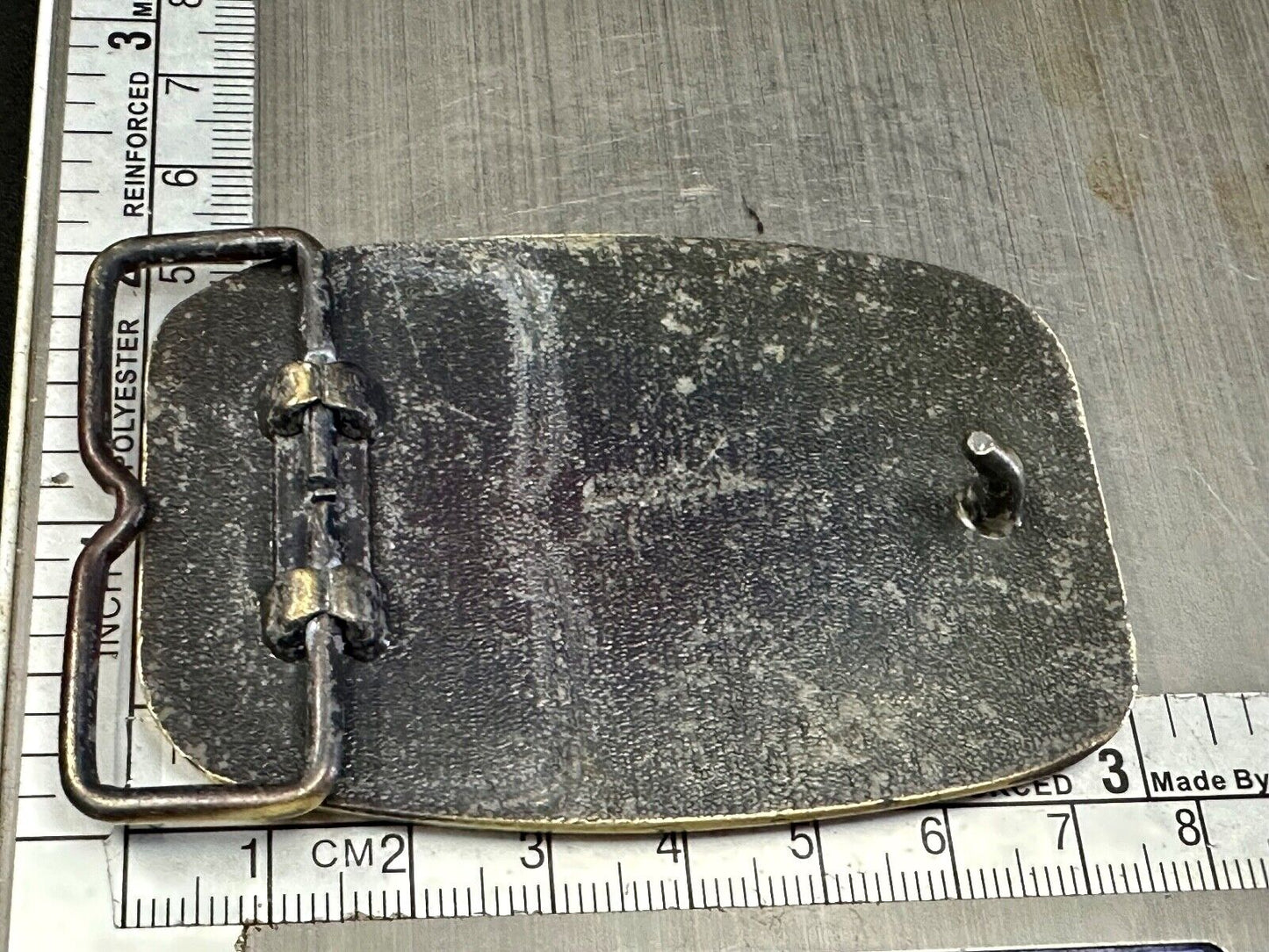 Vintage B&D Company belt buckle - Nut Logo Embalm Construction equipment?