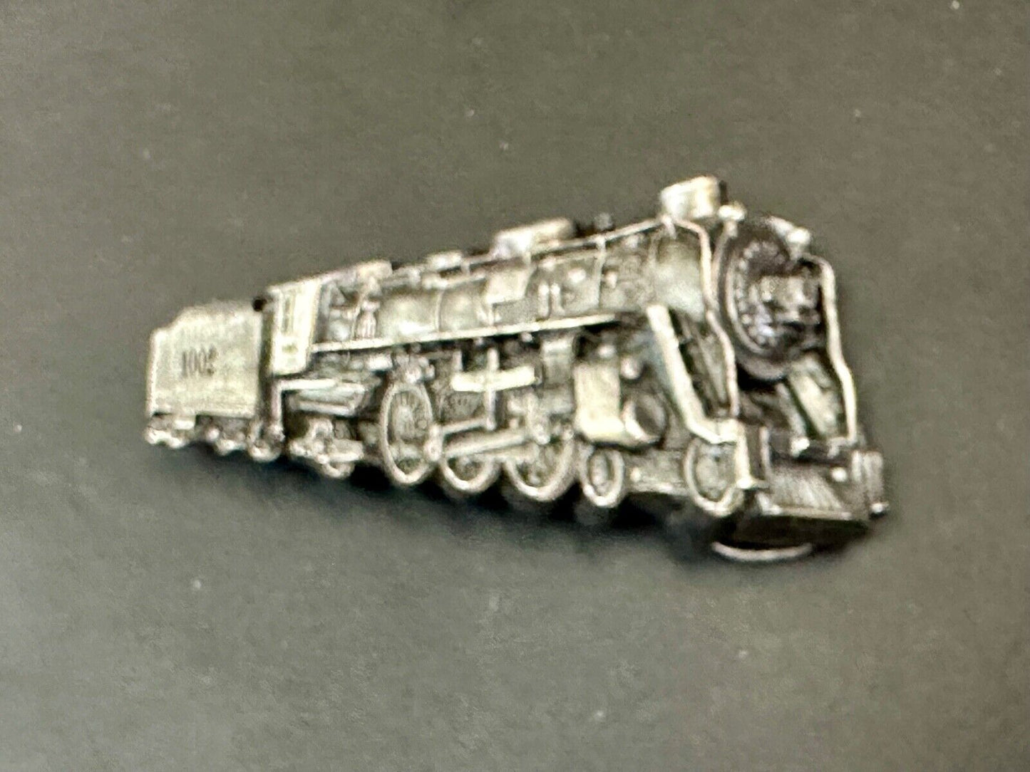Vintage 1978 RR train Steam Engine Bergamot cutout belt buckle