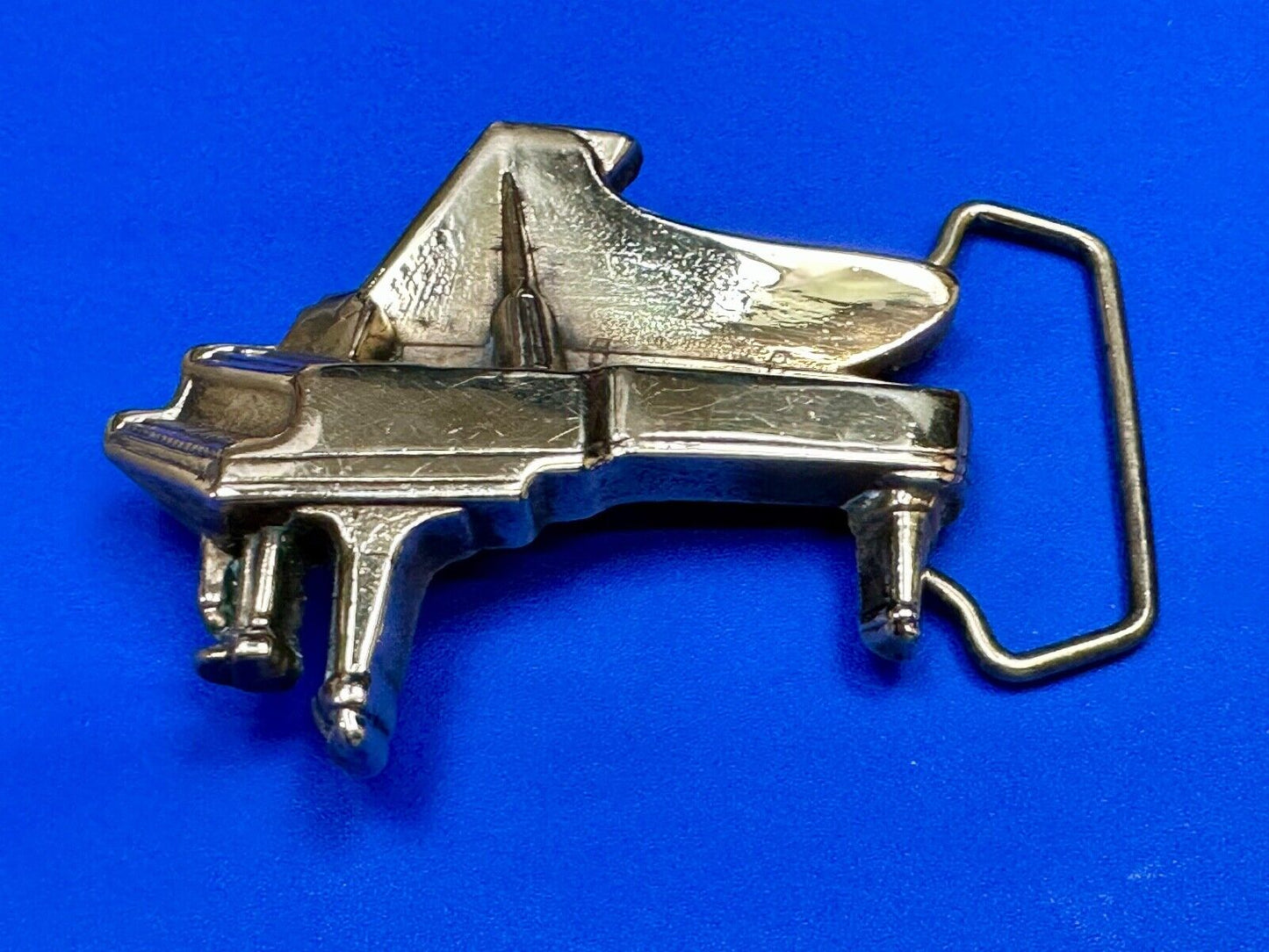 Beautiful Baby Grand Piano 1978 Baron Buckles Solid Brass belt buckle