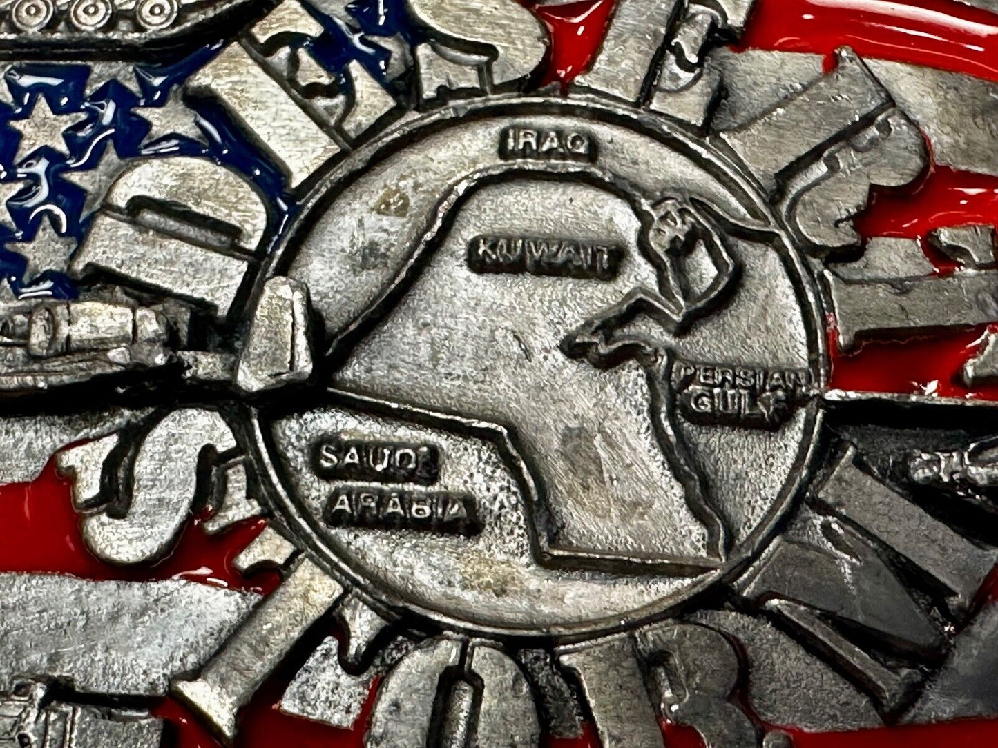 1991 Siskiyou Operation Desert Storm Belt Buckle P-92 -All Military