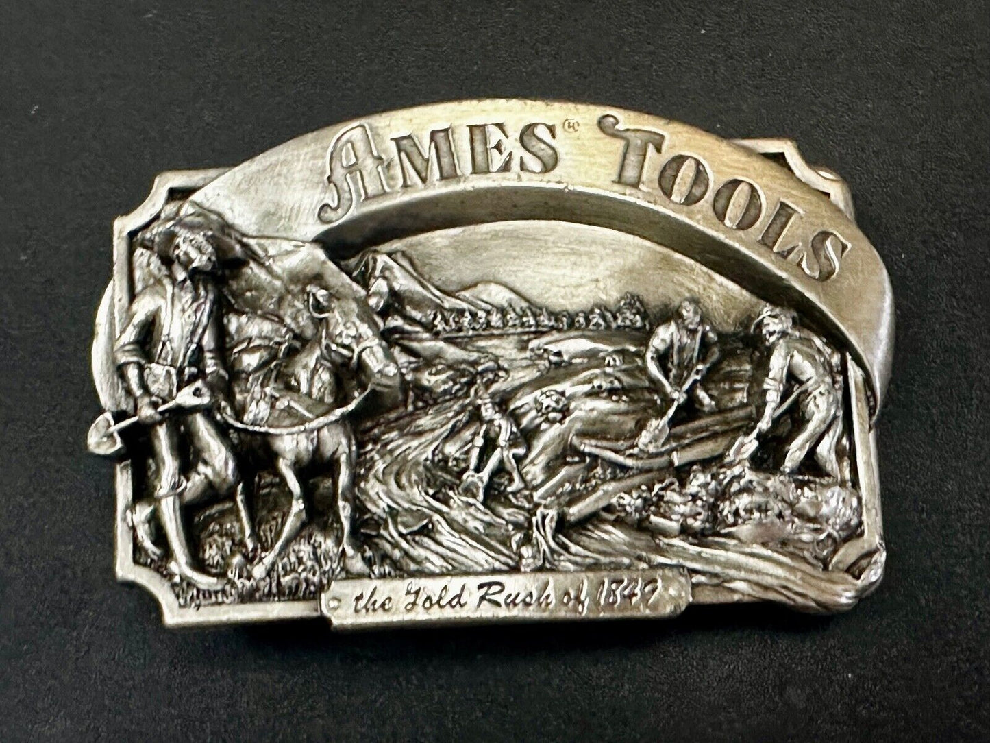 Ames Tools The Gold Rush of 1849 Commemorative Limited Siskiyou 90's Belt Buckle