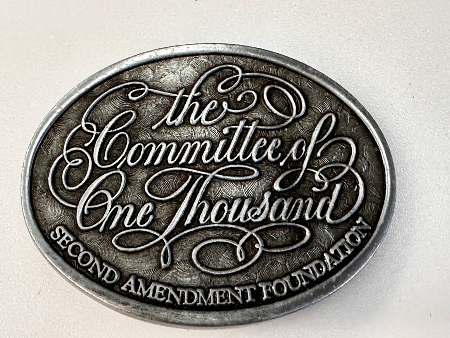 The Committee of One Thousand Second Amendment Gun Rights Foundation Belt Buckle