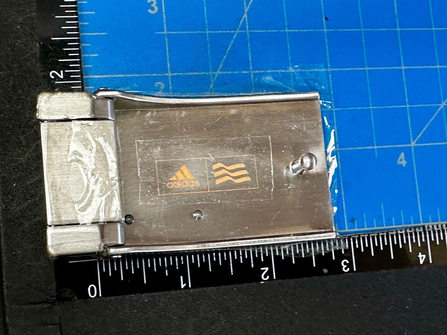 Adidas Clamp On Silver Tone Belt Buckle
