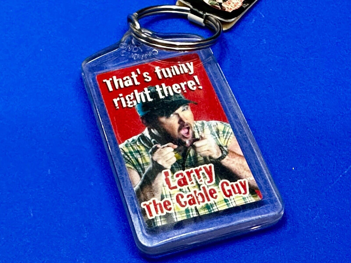 That's Funny Right There Larry The Cable Guy Keychain - Key Ring Chain Souvenir