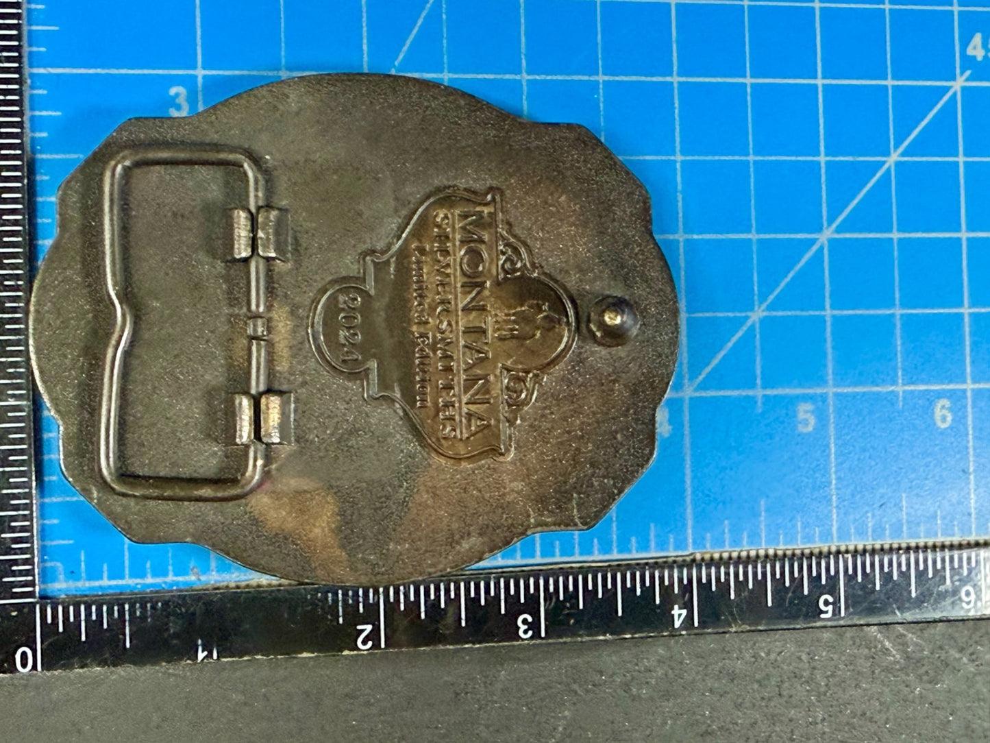 2024 Pendleton Whiskey Let'er Buck Rodeo Cowboy Montana Silversmiths Belt Buckle