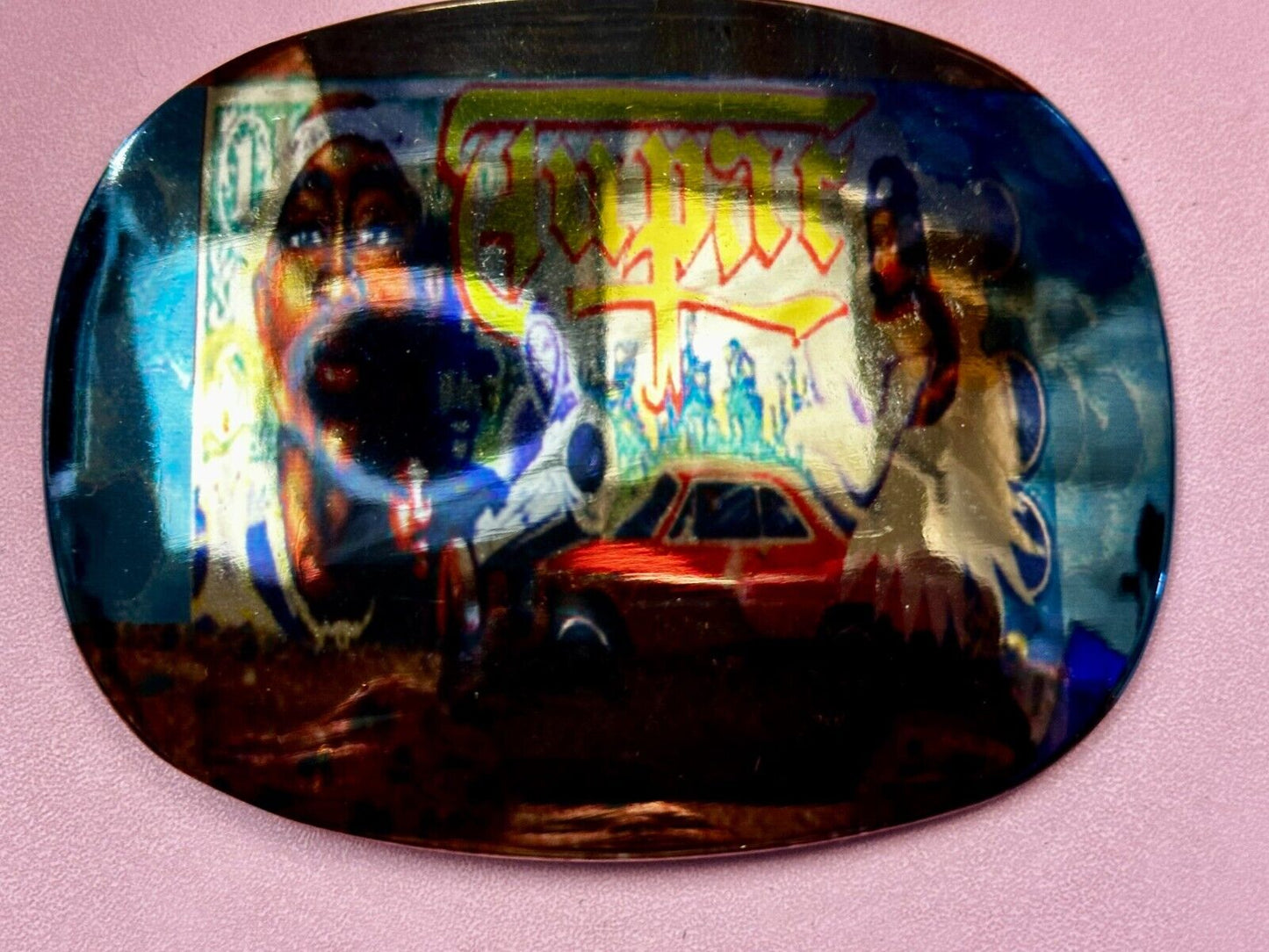 2Pac Tupac Shakur Hologram Style NOS Rap Music Legend Millennium Belt Buckle