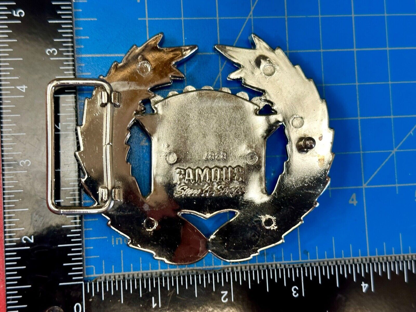 Vintage Cadillac Olive Branch Emblem Belt Buckle - Famous Stars & Straps