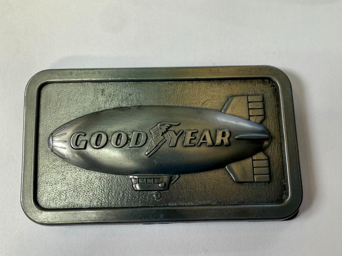 The Goodyear Blimp Tire & Rubber Company Air Ship Vintage 1974 Promo Belt Buckle