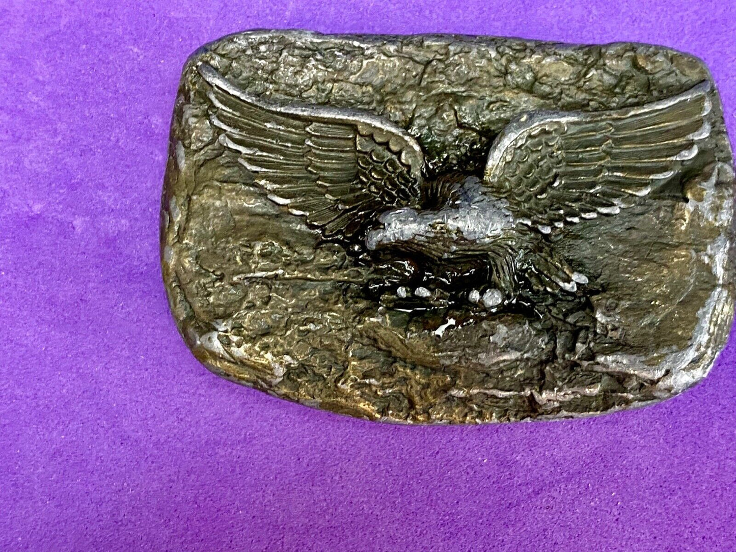 Vintage CRAFTSMAN BELT BUCKLE - AMERICAN EAGLE - Bouwerie Lane
