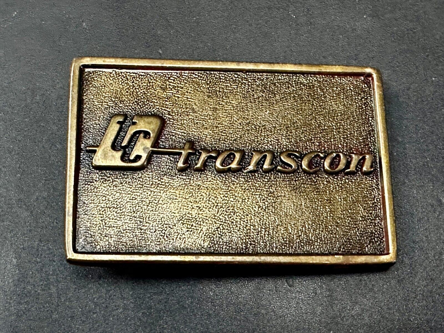 TC Transcon Shipping Company Commemorative Belt Buckle By Jack Nadel