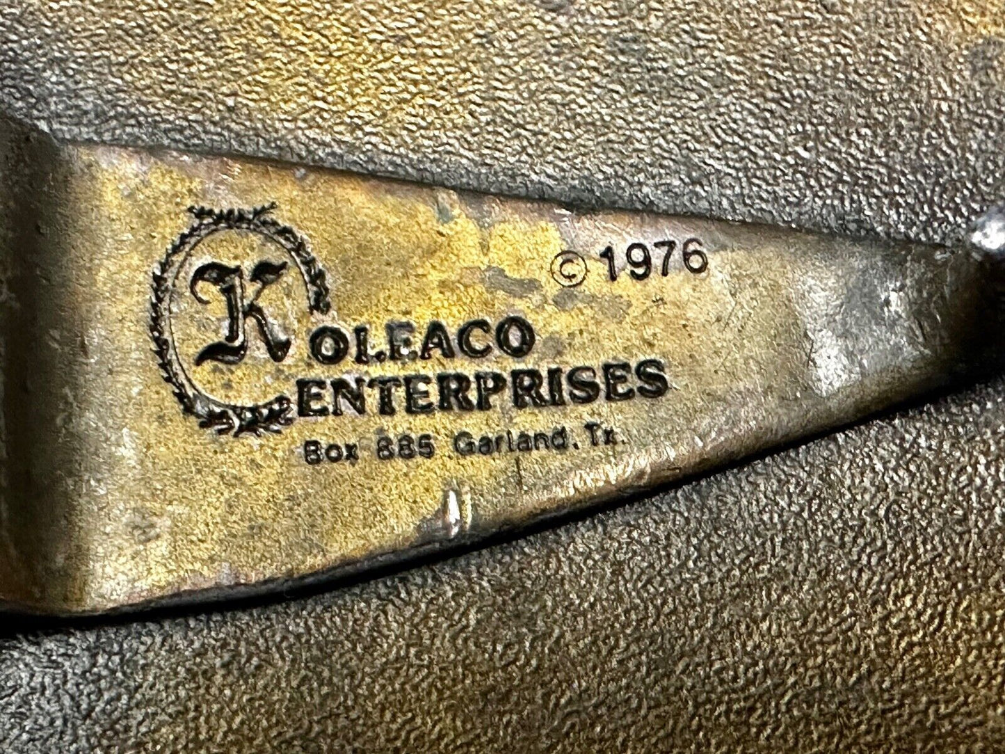 Texas is for Lovers EARLY Vintage 1976 Koleaco Belt Buckle