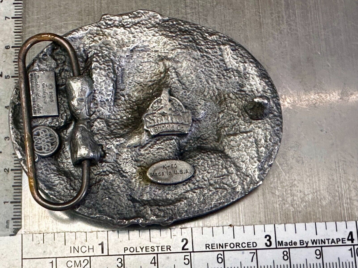 The Wild Horse Commemorative Vintage 1988 Siskiyou Belt Buckle K-80
