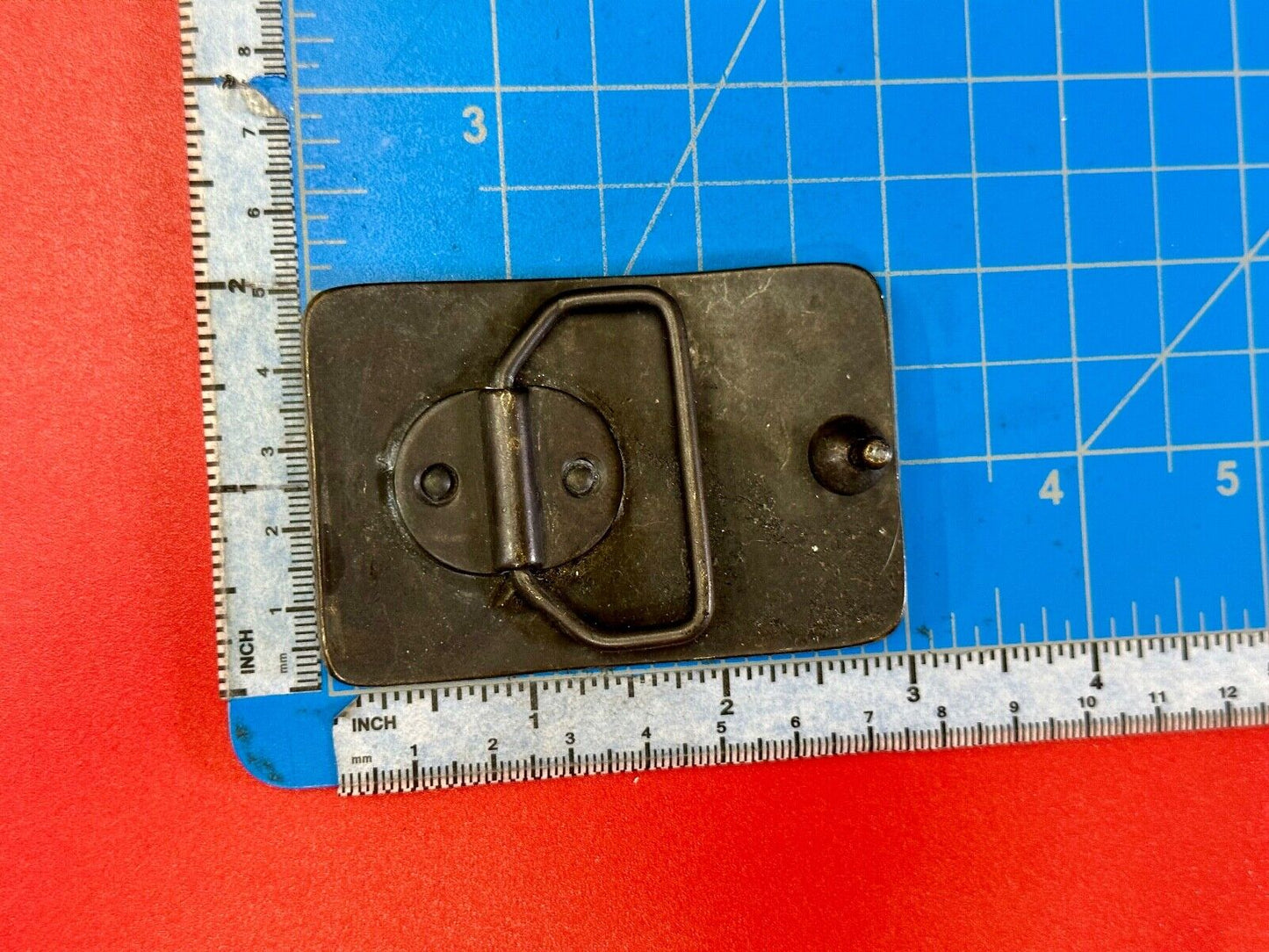 AX belt buckle. unknown to me - Estate Find