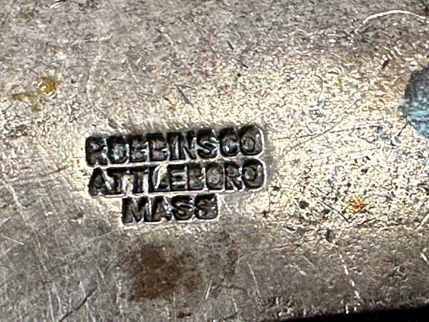 Ames School University Antique Robbins Co Attleboro Mass Belt Buckle