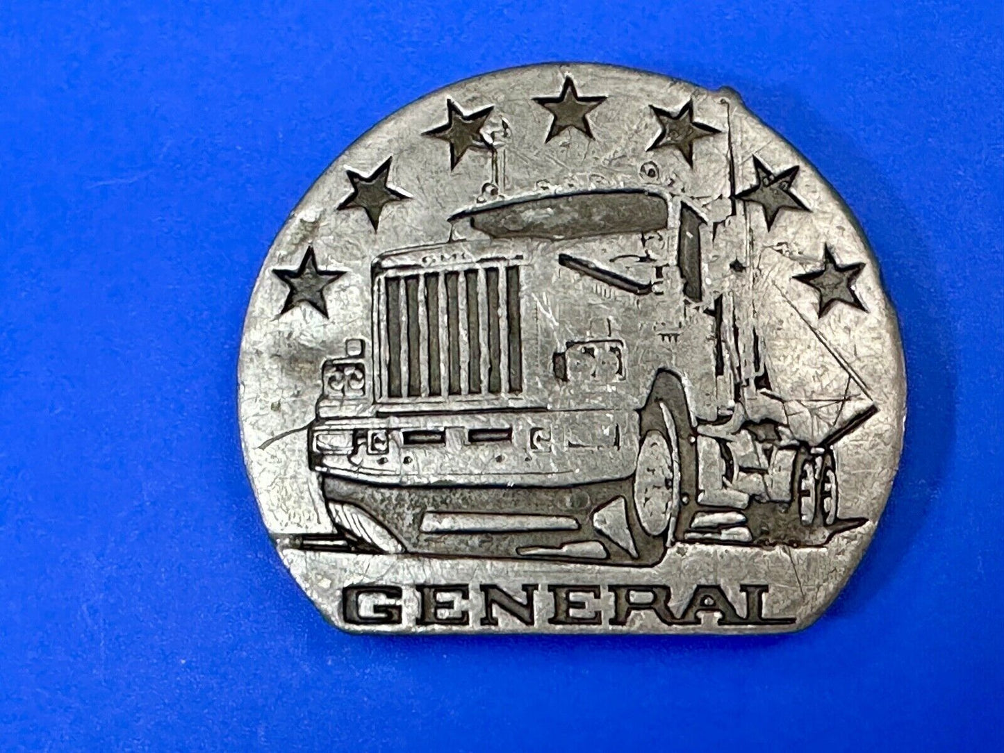 The General Semi Big Rig Truckers Drivers vintage Buck-L-Up 1976 belt buckle