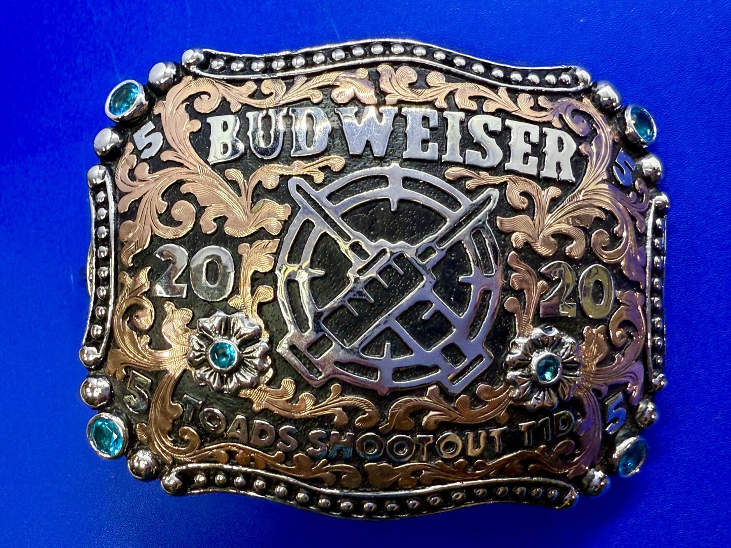 2020 Budweiser Toads Shoot Out TID Event 2ND TO NONE Trophy NASCAR Belt Buckle