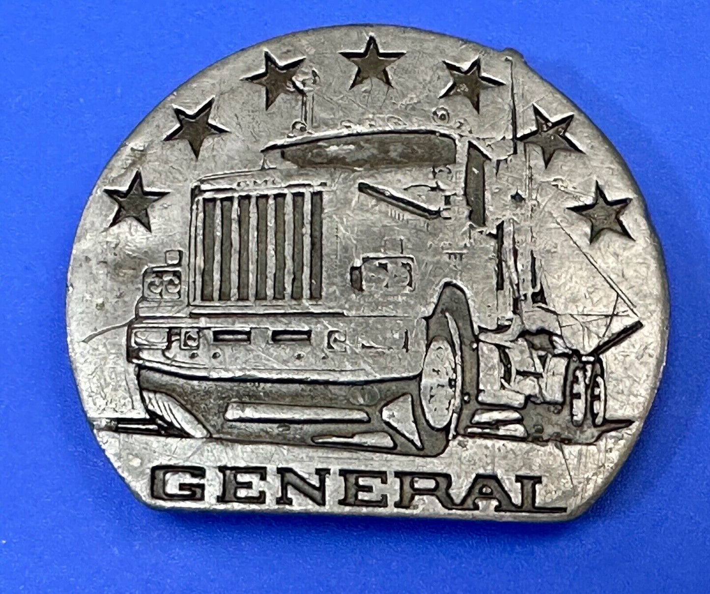 The General Semi Big Rig Truckers Drivers vintage Buck-L-Up 1976 belt buckle
