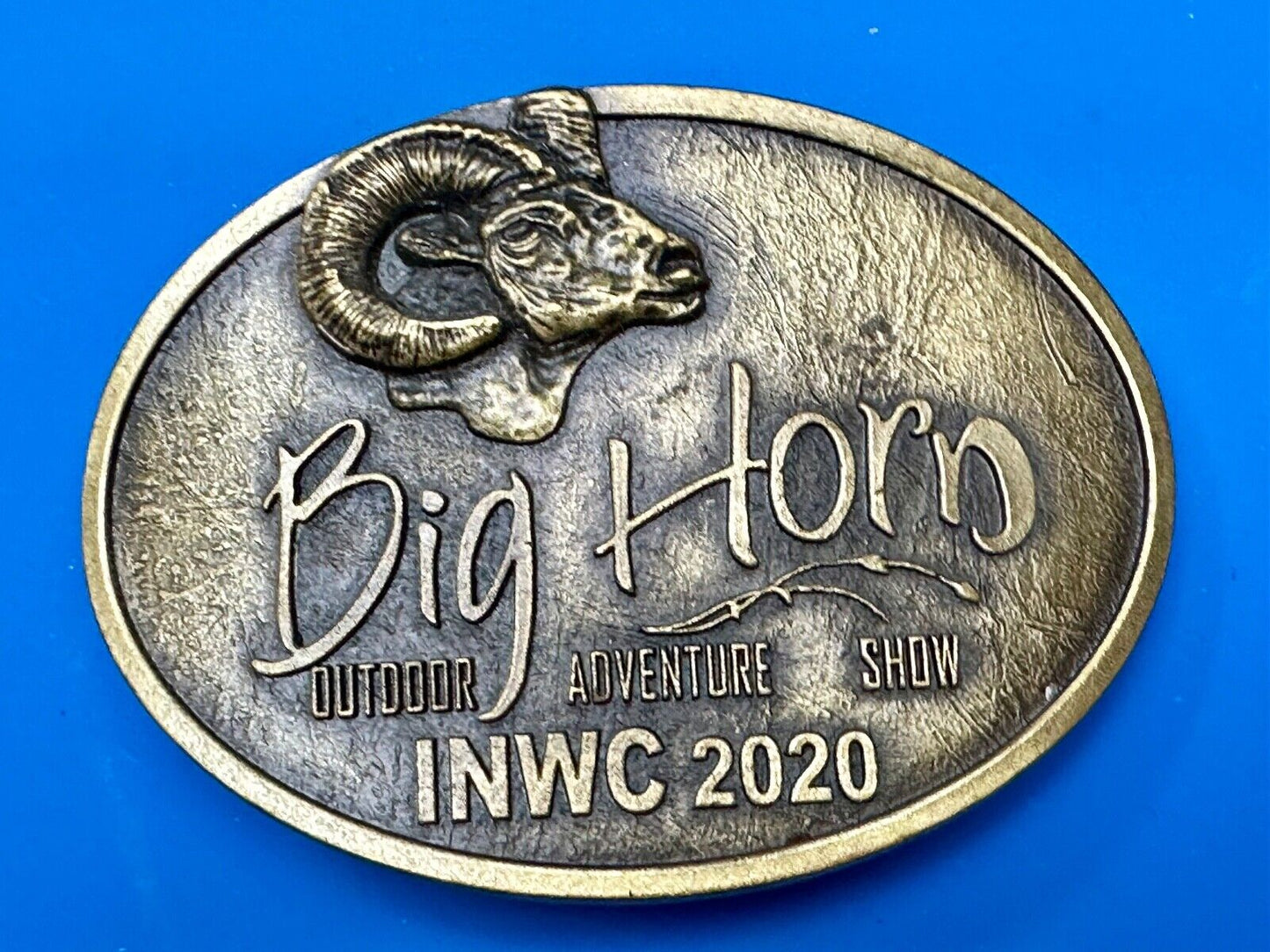 BIG HORN SHOW 2020 Outdoor Adventure Inland N.W. INWC Spokane WA Belt Buckle