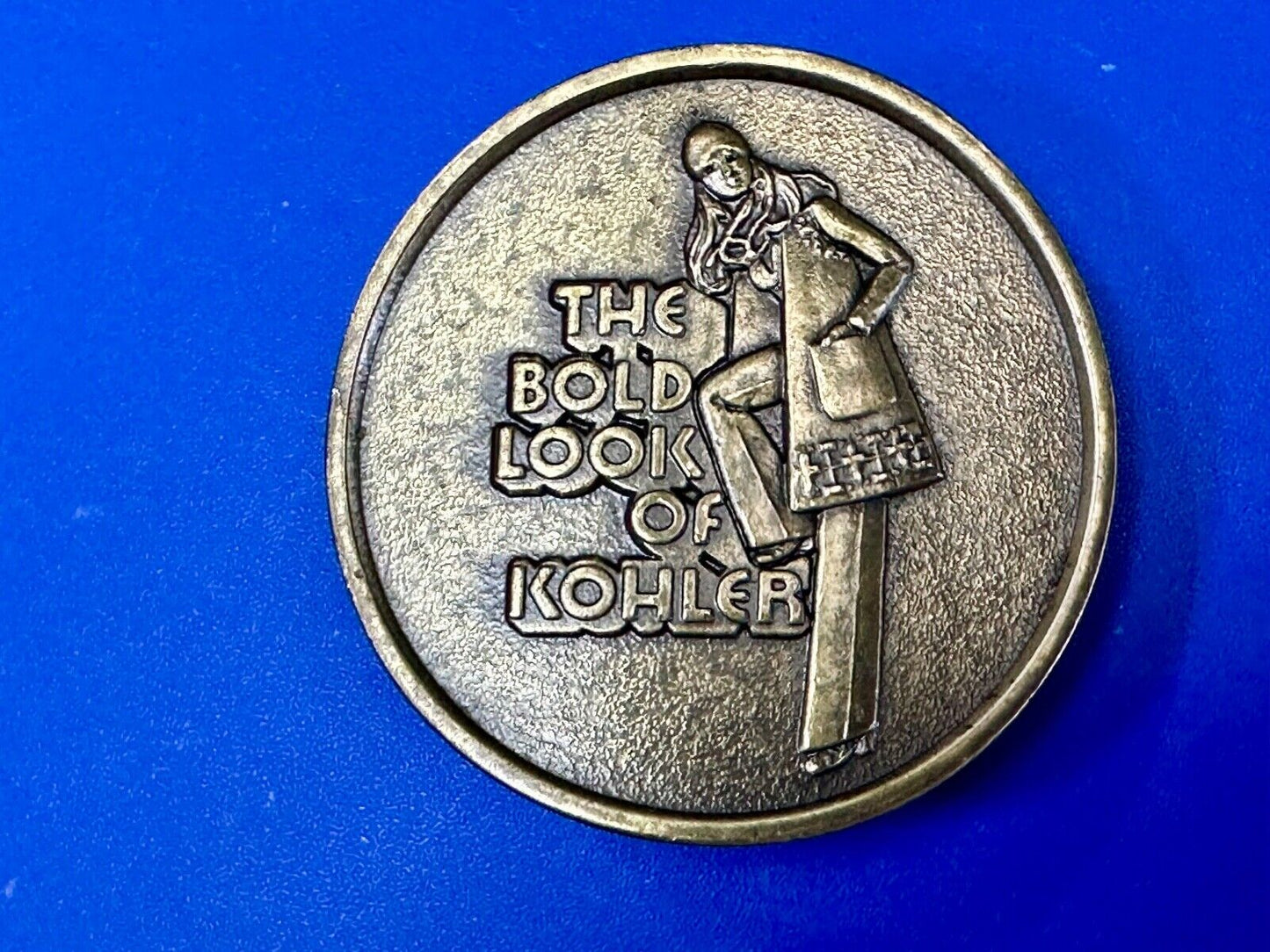 The Bold Look of Kohler - Vintage 1977 Lewis round Limited Edition belt buckle