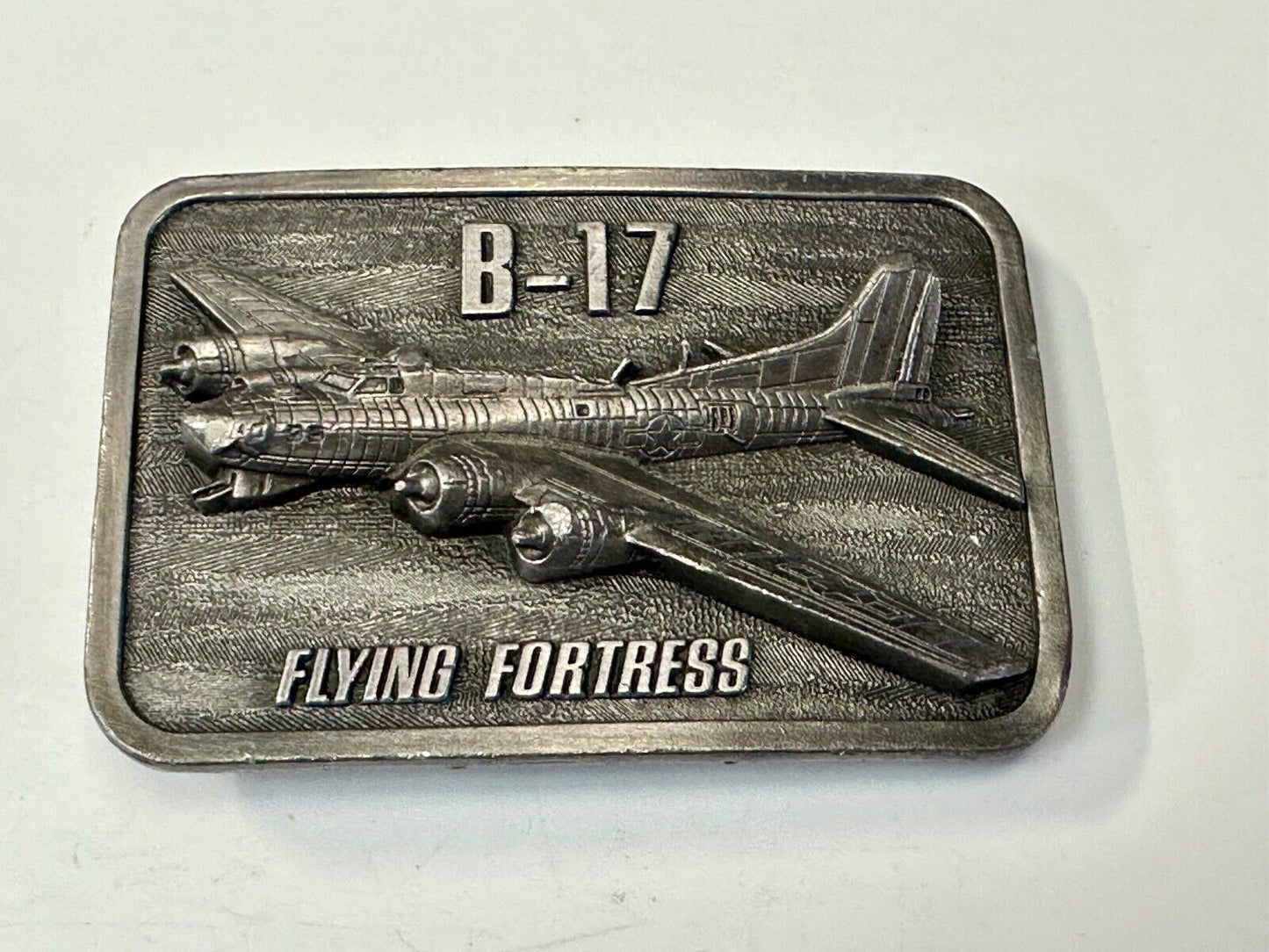 B-17 Flying Fortress 1985 Anniversary Military Plane War Birds Belt Buckle