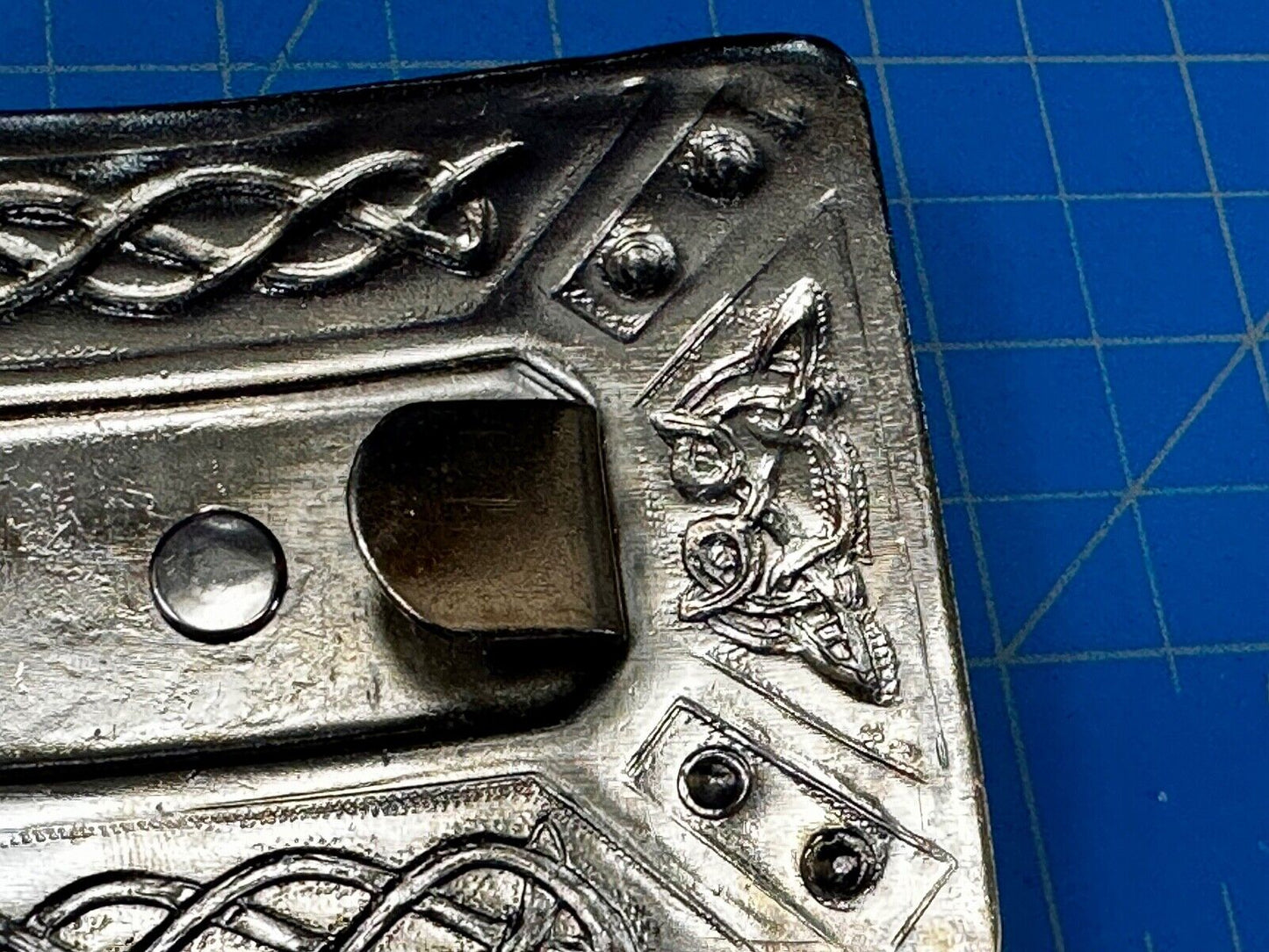 Bird? Eagle? Native American? Unknown Two Tone Rectangular Vintage Belt Buckle