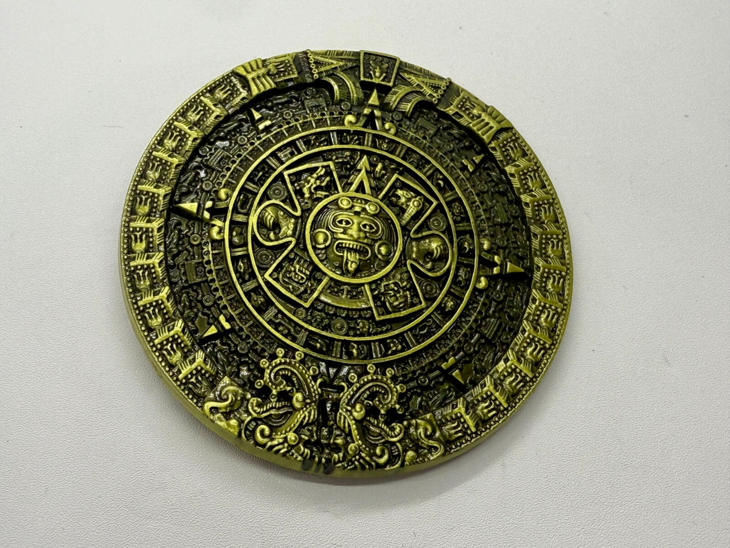 Aztec Mayan Mexican Calendar Native Indian Calendario DEL SOL Belt Buckle