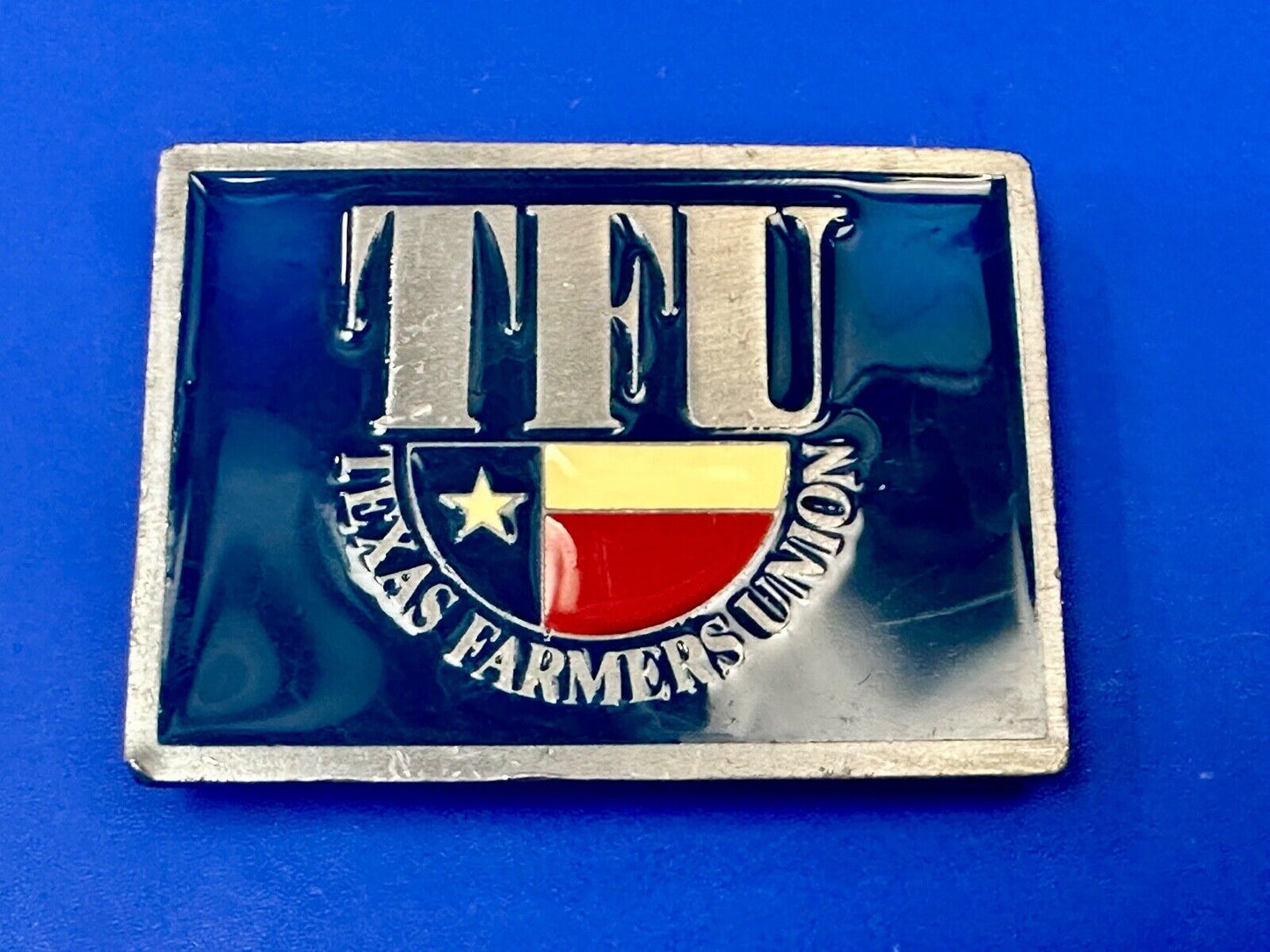 belt buckle Texas Farmers Union