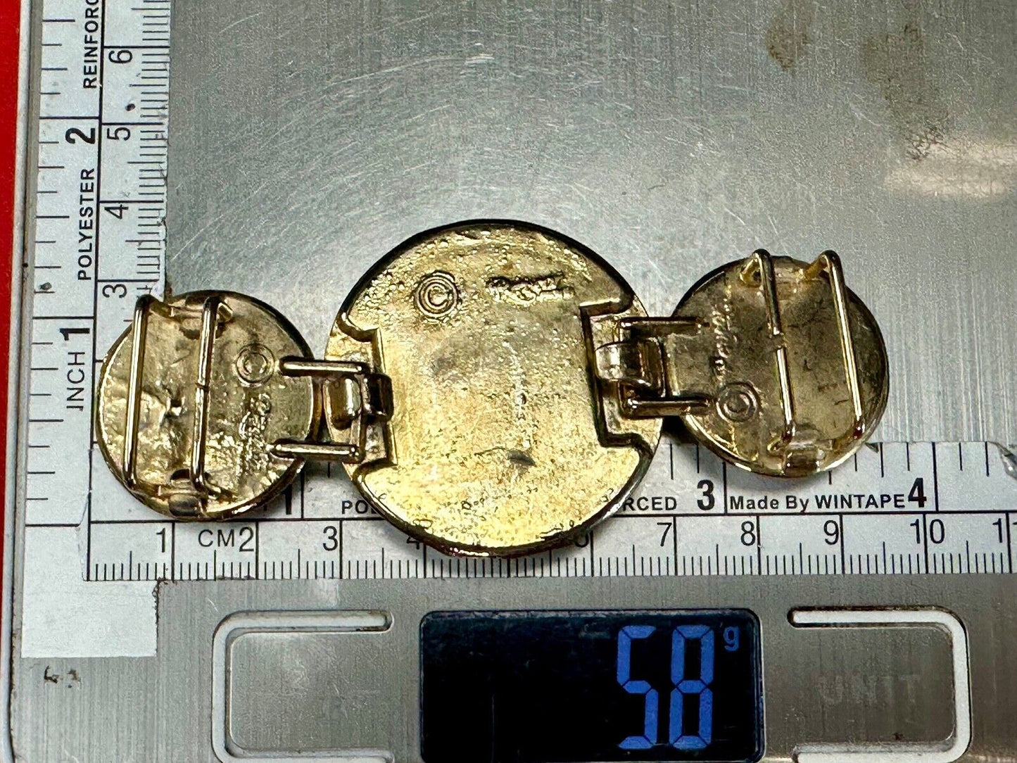 Vintage Circle Disc Theme Two-piece interlocking Three piece belt buckle