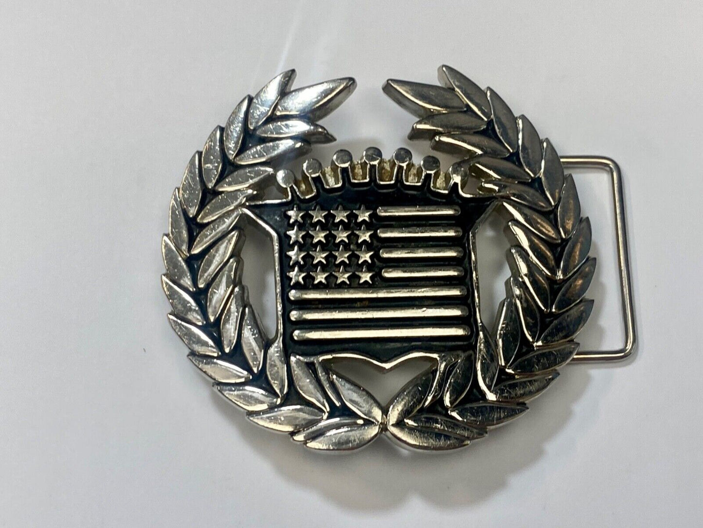 Vintage Cadillac Emblem Flag Large Belt Buckle by Famous Stars and Straps