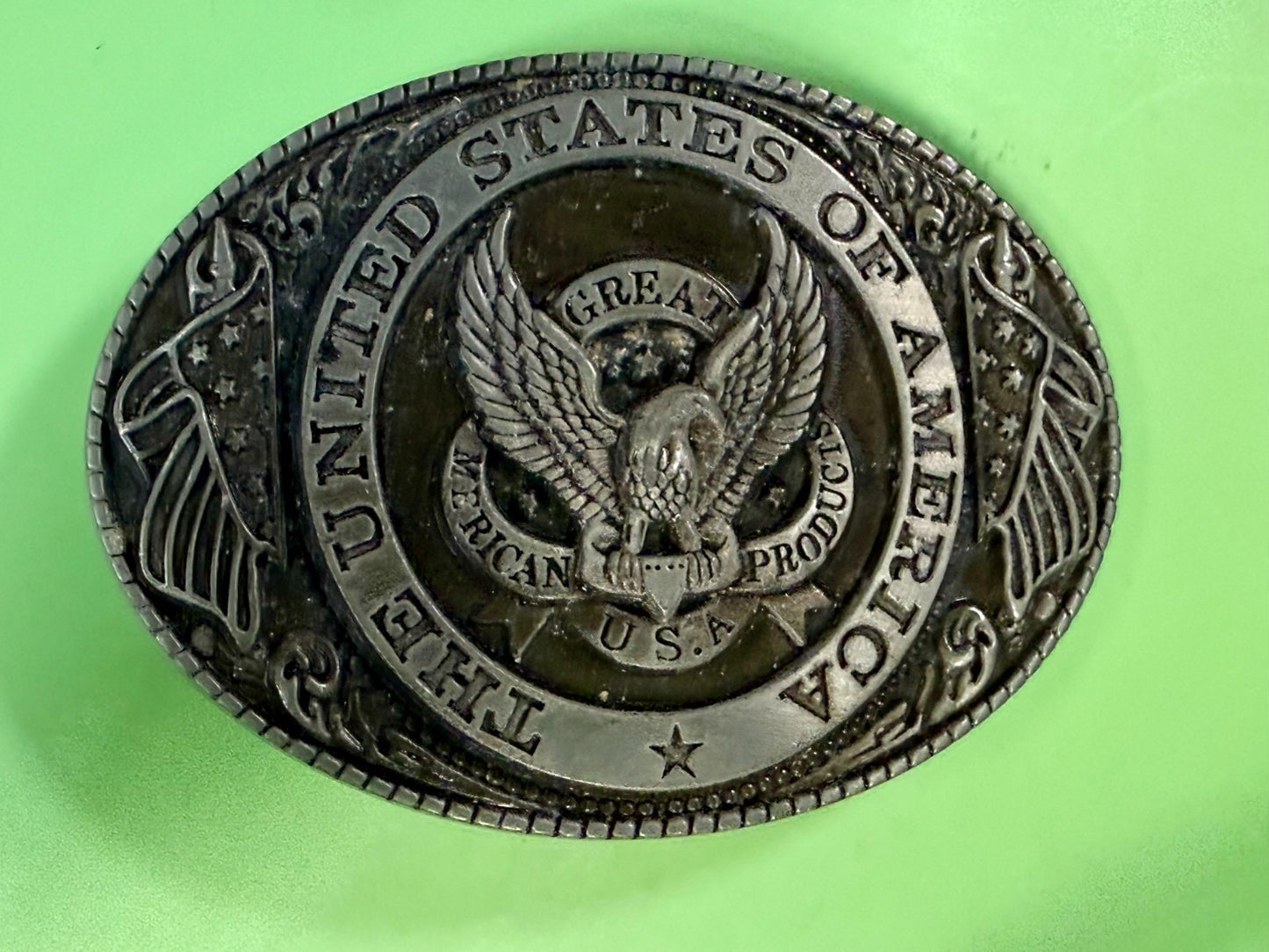 The United States Of America Vintage The Great American Belt Buckle Company