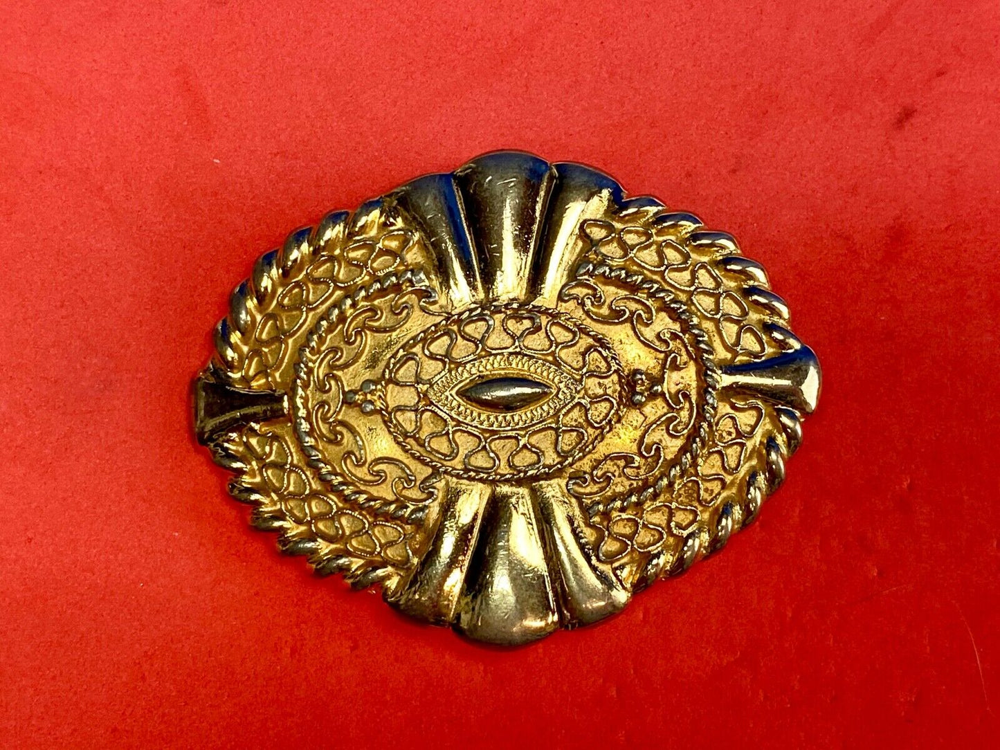 Vintage 80s Designer Gay Boyer New York Braided Belt buckle