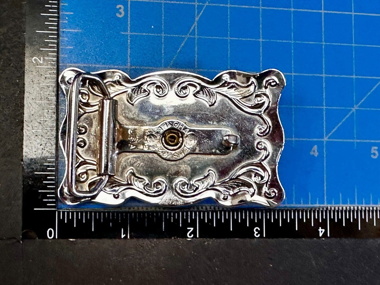 Texas Longhorn Cow Head Steer Western Cowboys Vintage Chambers Belt Buckle