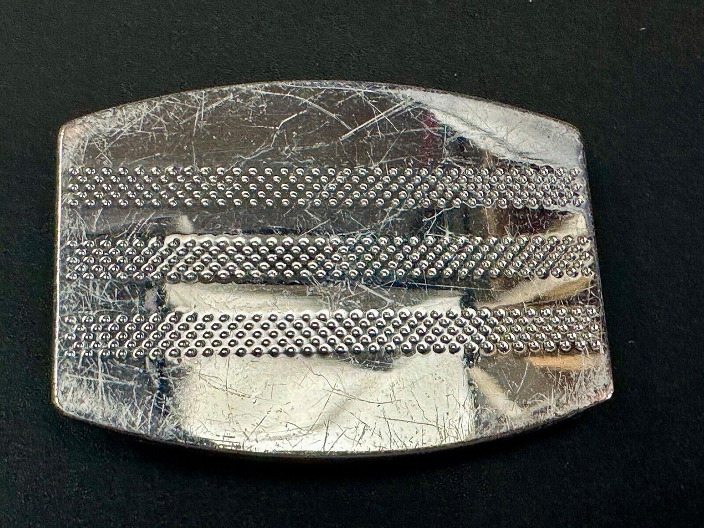 Vintage Adidas Lethal Silver Belt Buckle