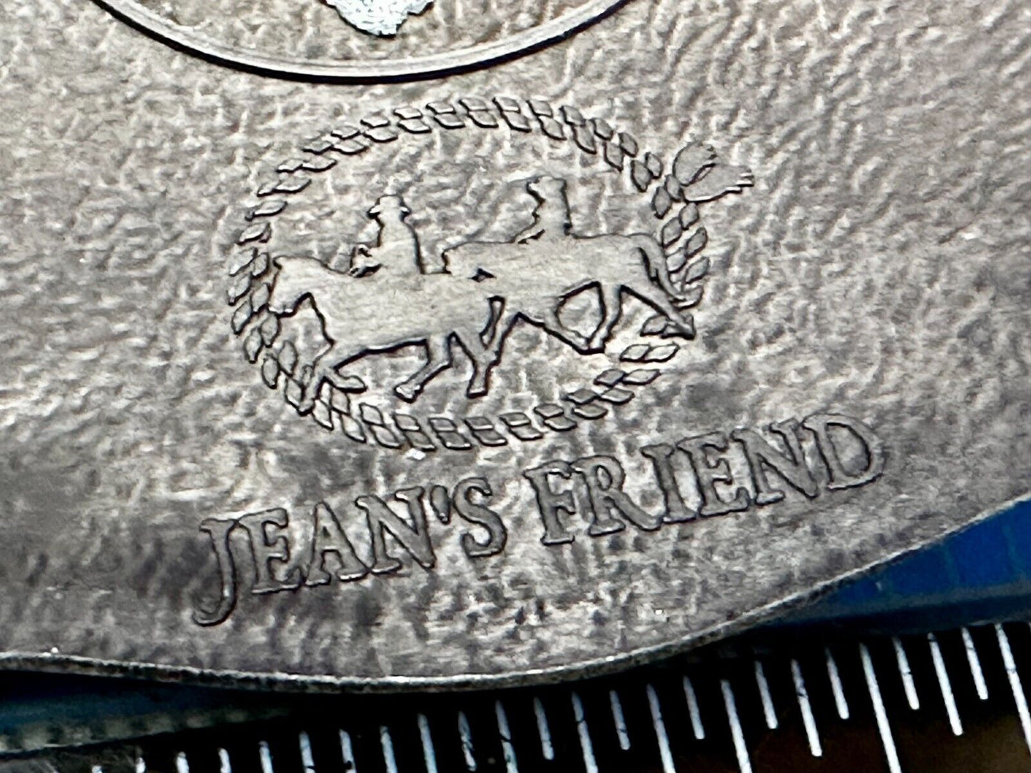 Texas Longhorn Rodeo Cowboys Steer Two Tone Belt Buckle by Jeans Friend