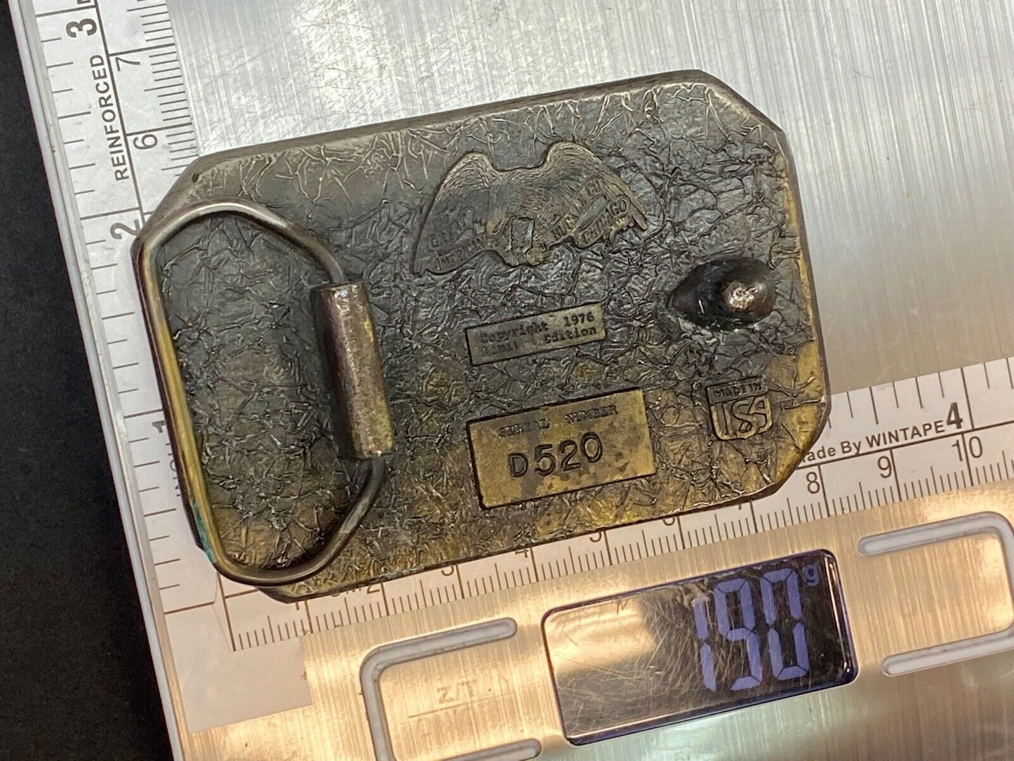 1976 The Deer In Nature - Great American Belt Buckle Co