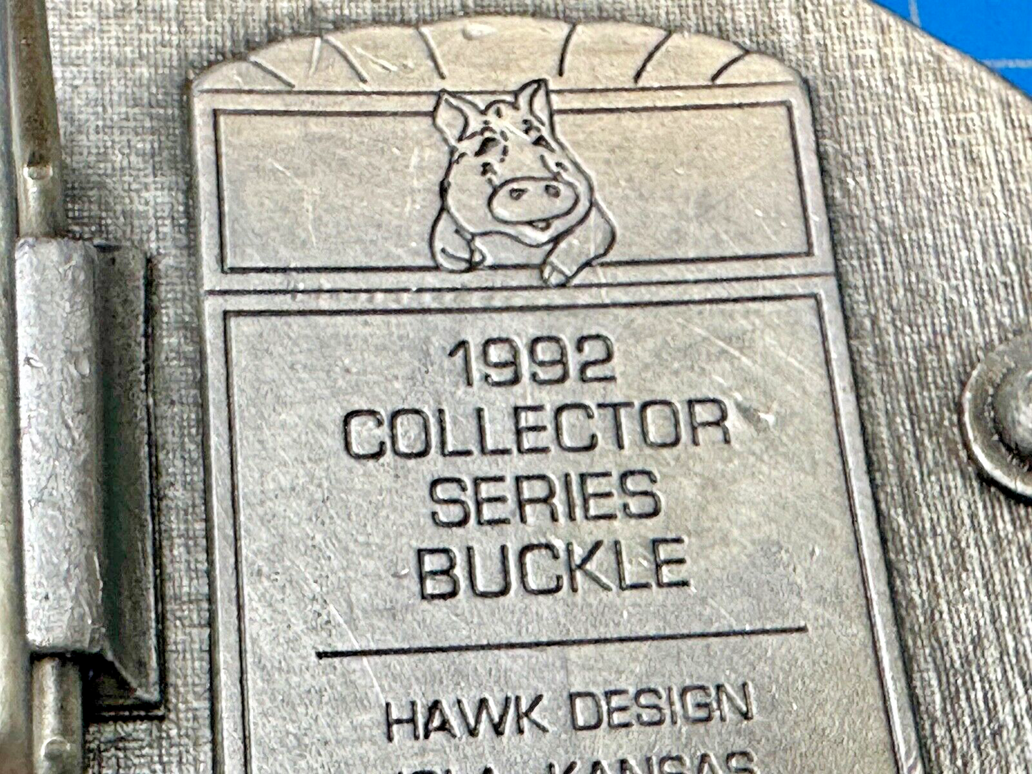 Swine Equipment Expo 10th Anniversary Cedar Falls IA 1992 Vintage Belt Buckle
