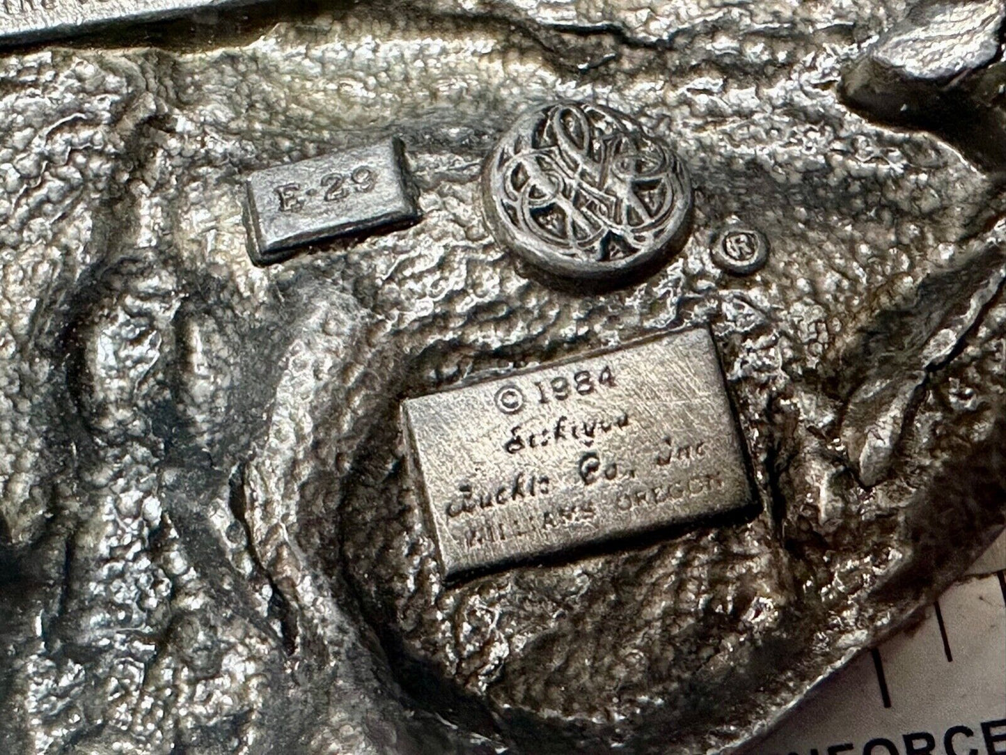 1984 Country Music - Guitar & Banjo pickers Vintage Siskiyou belt buckle E-29