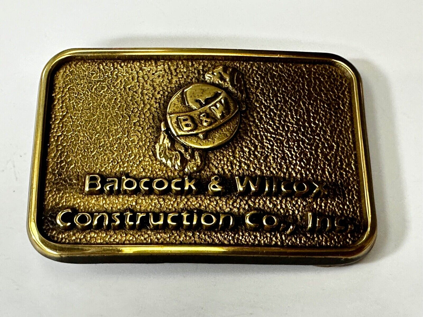 Babcock & Wilcox B&W Construction Co Commemorative NOS Belt Buckle by Jadco