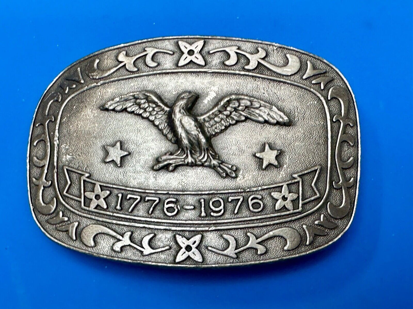 Bicentennial Eagle Patriotic USA America 70's Vintage belt buckle by Celebrity