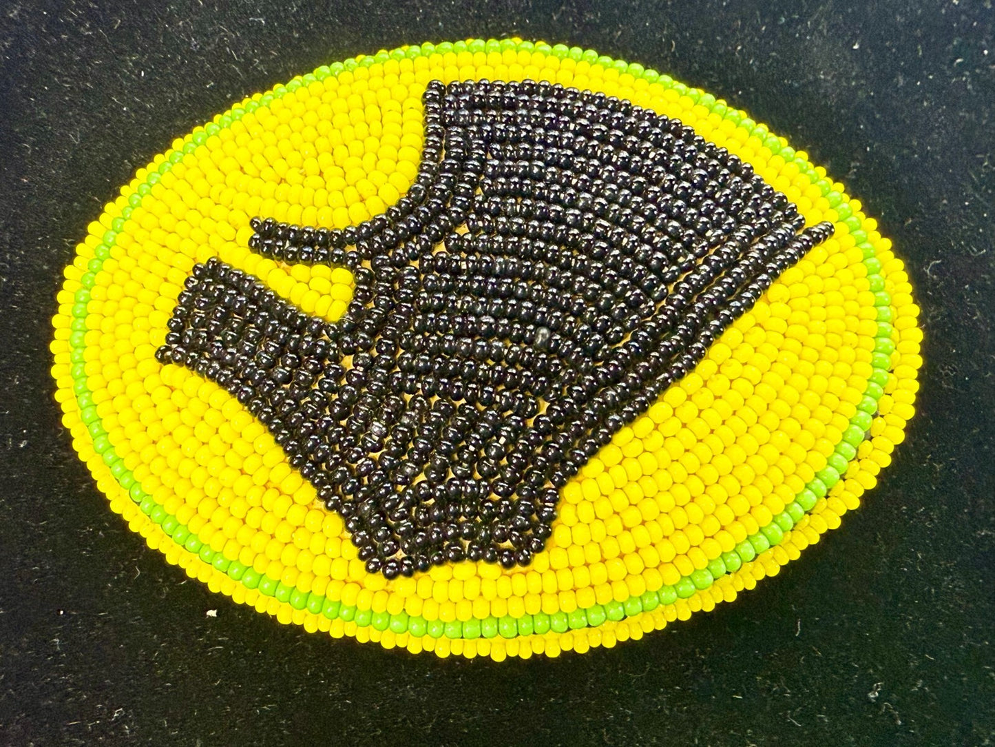 Bead Native American Indian Artisan Made Vintage Belt Buckle